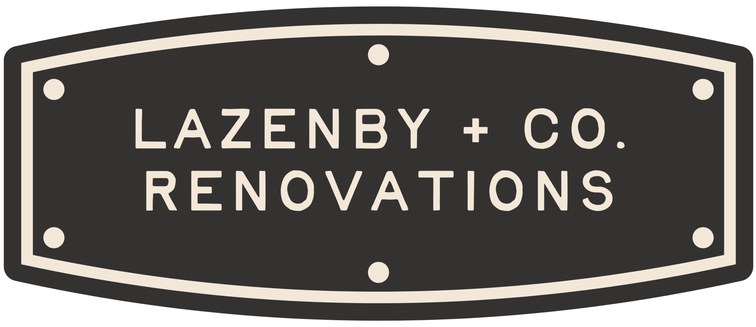 Lazenby and Co Renovations logo for Columbia TN home renovation company