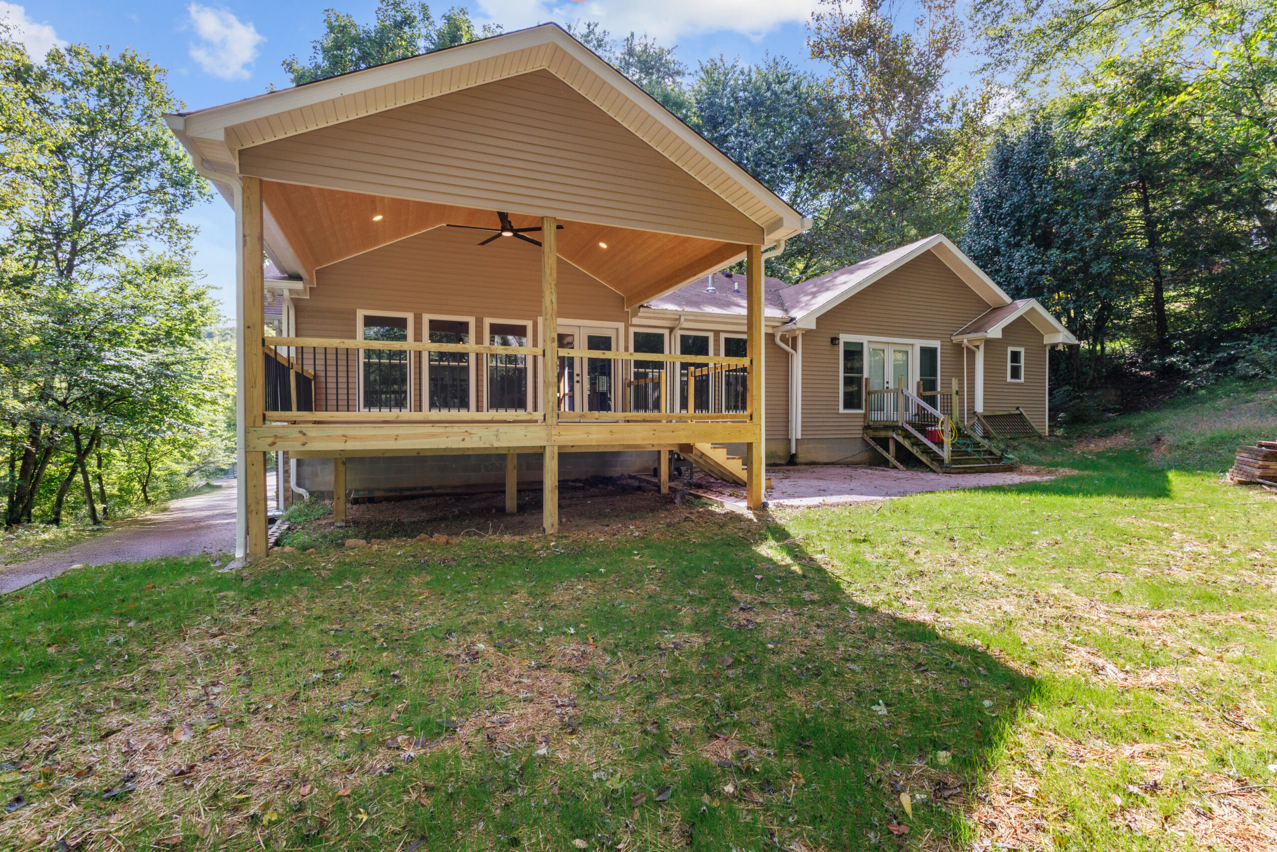 Custom deck renovation by Lazenby and Co Renovations in Franklin TN