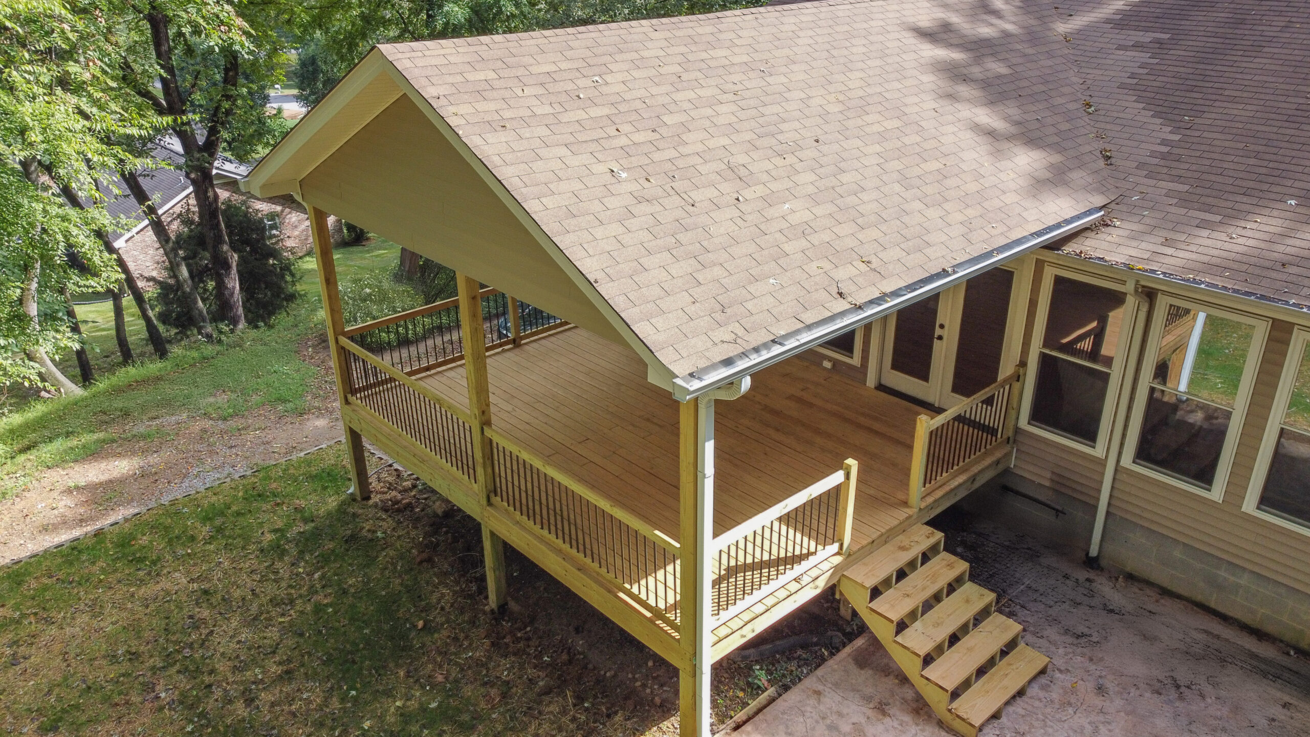 Deck renovation project by Lazenby and Co Renovations in Franklin TN