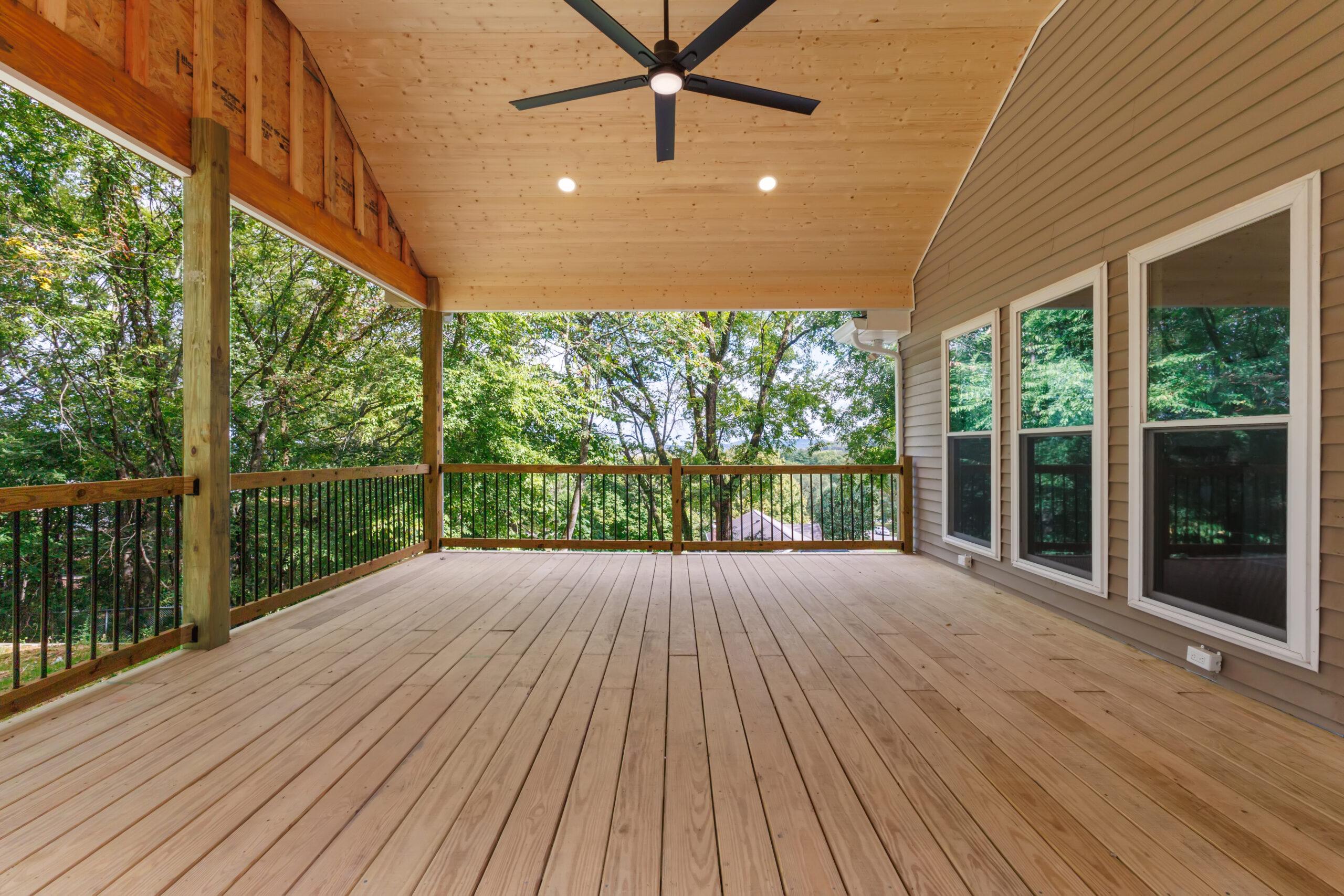 Wood deck upgrade by Lazenby and Co Renovations in Franklin TN